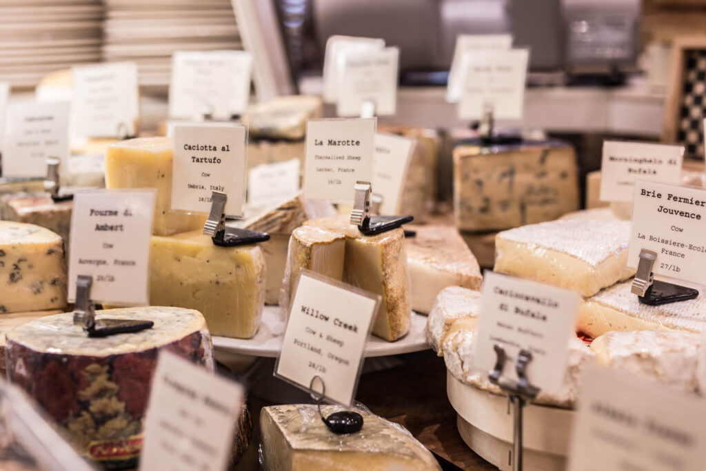 cheese selections at Elephants Delicatessen at NW 22nd