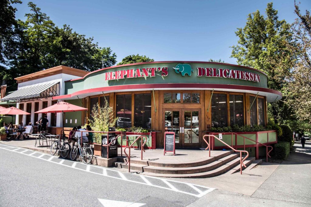 Elephants Delicatessen at NW 22nd store front