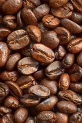 close up of coffee beans