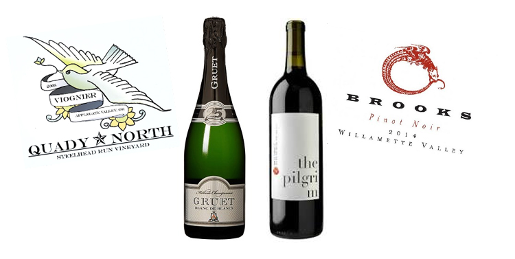 wine bottles and logos