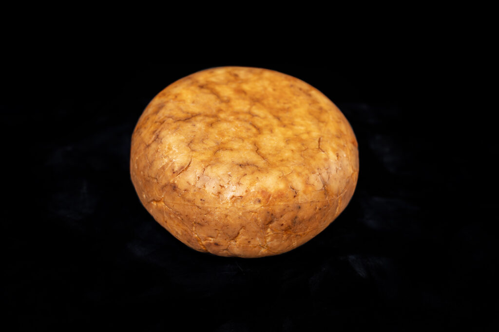 A picture of Manzanita goat cheese from Oak Leaf Creamery