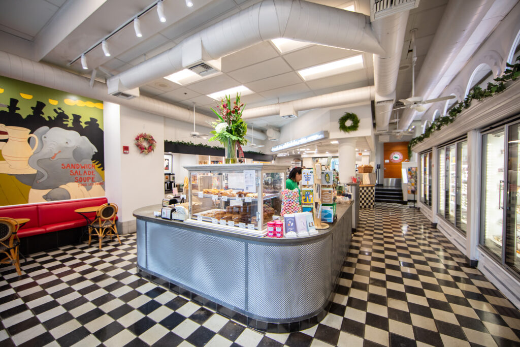 interior photo of flying elephants at fox tower