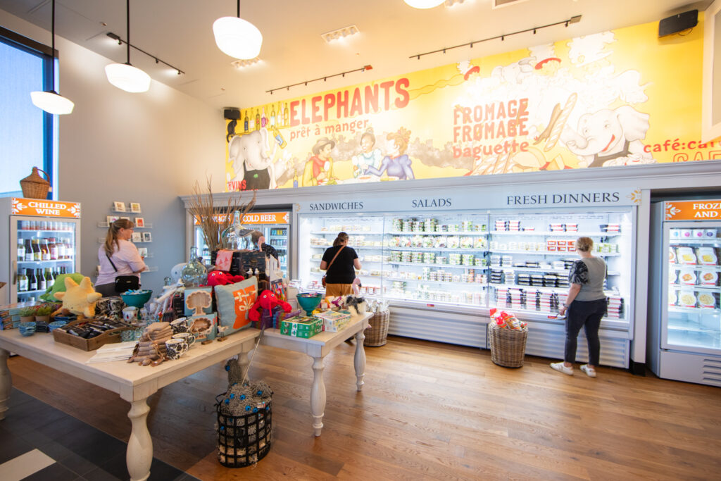 Interior photo of Elephants on Cedar Hills