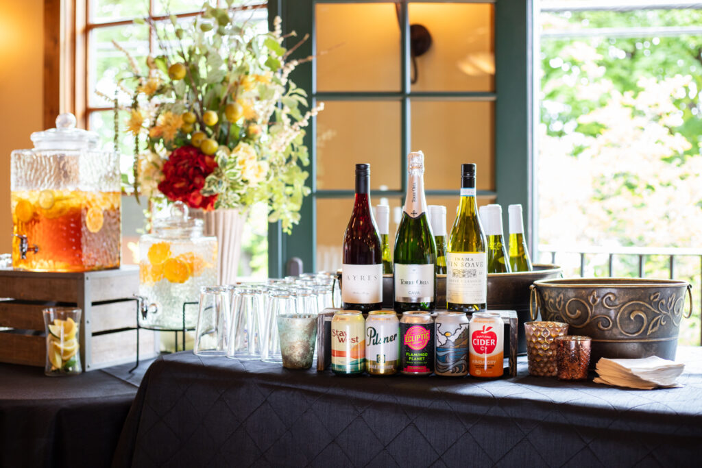 The Corbett Room - bar setup inside Elephants on Corbett