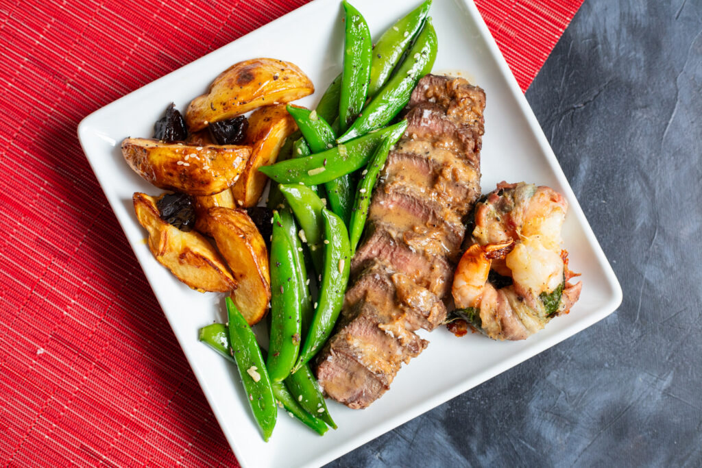Valentine's Day Steak and Prawn Extravaganza