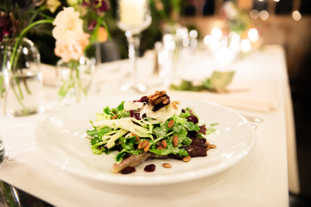 skylers wedding - seasonal house salad