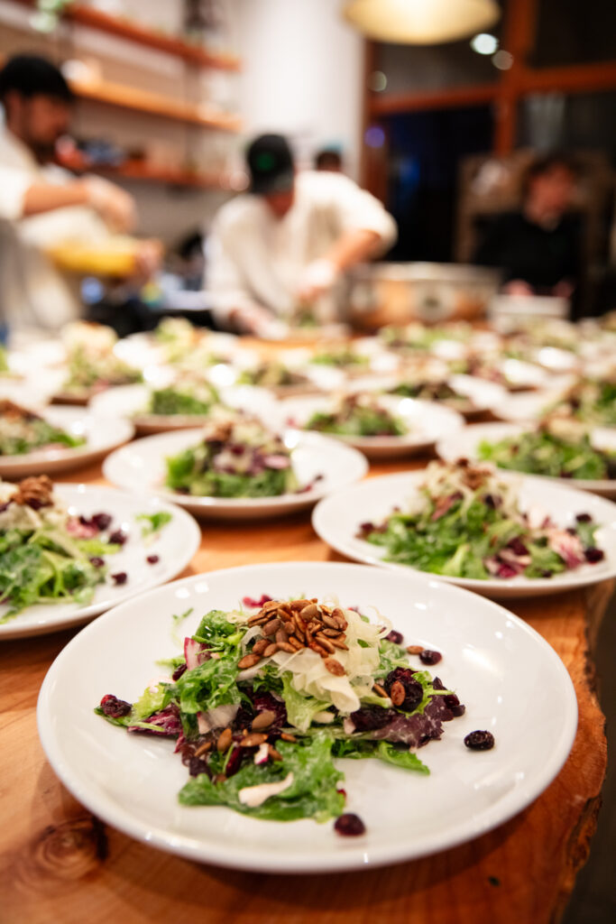 skylers wedding - seasonal house salad